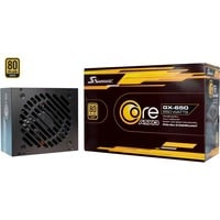 Seasonic CORE GX-650-V2 alimentation  modulaire 650 watt Noir, 1x 12V-2x6, 2x PCIe