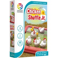 SmartGames Chicken Shuffle Jr., Jeu de puzzle Néerlandais, 1 joueur, à partir de 4 ans, 48 défis