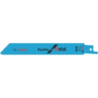 Bosch Lames de scie sabre S 922 BF Flexible for Metal, Lame de scie Sabre saw blade, Tuyau, Profil, Bimétal, 1,8 mm, 10 cm, 1 pièce(s)