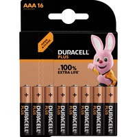 Duracell Plus Alkaline AAA, Batterie 16 pièces