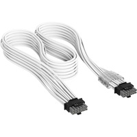 Corsair PCIe 12 V-2x6 à PCIe 12 V-2x6 600 W, Câble Blanc, 650 mm