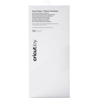 Cricut Joy Smart Paper Sticker Cardstock - White, Papier autocollant Blanc, 13.9 x 33 cm