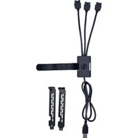 Lian Li Hub USB 2.0 interne 1 vers 3, Câble en Y Noir