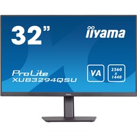 iiyama ProLite XUB3294QSU-B1 31.5" Moniteur Noir, HDMI, DisplayPort, USB, Audio