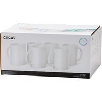 Cricut Mug White - 440 ml, Coupe Blanc, 6 pièces