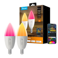 Govee Smart Bulb E14 (2-pack), Lampe Wi-Fi 2.4GHz + Bluetooth