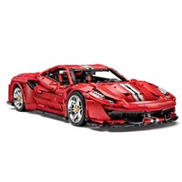 CaDA Master - Italian Red Supercar, Jouets de construction Rouge, C61043W, Échelle 1:8