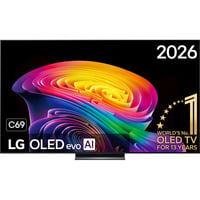 LG OLED evo AI C6 55" 4K Ultra HD TV Noir, 4x HDMI, 2x USB, Optique, Bluetooth, LAN, WLAN, CI+, HDR10, Dolby Vision