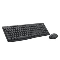 Logitech MK295 Silent, set de bureau Noir, Layout US (QWERTY)