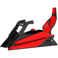 Res-Tech GT Cockpit + Carbon Seat, Simulateur de course Noir/Rouge
