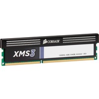 Corsair XMS3 4 Go DDR3 1333 MHz, Mémoire vive CMX4GX3M1A1333C9, Détail Lite