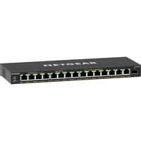 Netgear GS316EPP, Switch Noir, Géré, Gigabit Ethernet (10/100/1000), Full duplex, Connexion Ethernet, supportant l'alimentation via ce port (PoE)