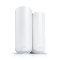 Netgear Orbi 370 WiFi Mesh Systeem, Dual-Band WiFi 7-Mesh, Routeur maillé Blanc, 1x Orbi WiFi 7-router (RBE371), 1x Orbi WiFi 7-satelliet (RBE370)