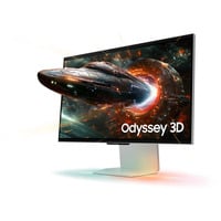Samsung Odyssey 3D G90XF 27" 4K Ultra HD Moniteur gaming Argent, 1x DisplayPort, 2x HDMI, 2x USB-A, 165 Hz