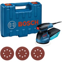 Bosch GEX 125-1 AE Professional Ponceuse orbitale 12000 tr/min 24000 OPM Noir, Bleu, Rouge Bleu/Noir, Ponceuse orbitale, Velcro, Noir, Bleu, Rouge, 7500 tr/min, 12000 tr/min, 15000 OPM