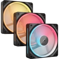 Corsair iCUE LINK LX120-R RGB Reverse Starter kit ventilateurs de boîtier Noir, 3 pièces, 120 x 120 x 25 mm, PWM
