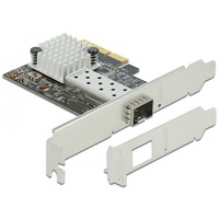 DeLOCK Carte PCI Express x4 vers 1 x fente SFP+ 10 Gigabit LAN, Carte réseau PCIe, PCIe, SFP+, Profil bas, PCIe 3.0, Acier inoxydable, PC
