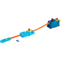 Hot Wheels Track Builder - Set de cascades et de collisions, Circuit Bleu