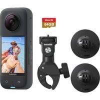 Insta360 ONE X3 Motor Combo, Caméra vidéo Noir, Wi-Fi, Bluetooth, 64 Go
