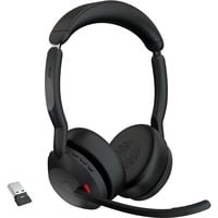 Jabra Evolve2 55 casque on-ear Noir, Microsoft Teams, USB-A, Link380a