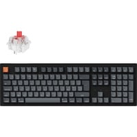 Keychron K10 Max, clavier Noir/gris, Layout BE, Keychron Super Rouge, LED RGB, Hot-swappable, Bluetooth, 2.4GHz