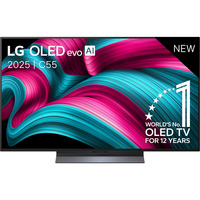 LG OLED evo AI C5 48" Ultra HD TV OLED Noir, 4x HDMI, 3x USB, Optique, Bluetooth, LAN, WLAN, HDR10, Dolby Vision