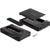 DeLOCK Boîtier USB-C pour 1x M.2 NVMe SSD + 1x 2,5" SATA SSD / HDD externe, Boîtier disque dur Noir