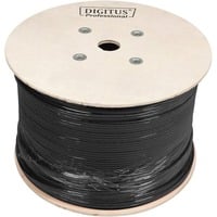 Digitus Câble d'installation professionnel Cat.7 S/FTP simplex Noir, 1000 mètres