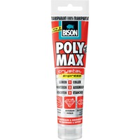 Bison Poly Max Crystal Express tube suspendu 115 g transparant, Colle 