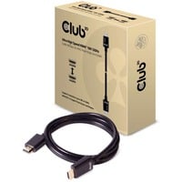 Club 3D DisplayPort 1.4 > HDMI, Câble Noir, 3 mètres, 4K 120Hz, 8K 60Hz