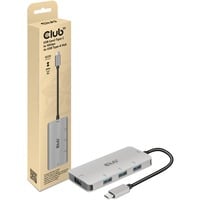 Club 3D USB Gen2 Type-C vers 10Gbps 4x USB Type-A, Hub USB Aluminium