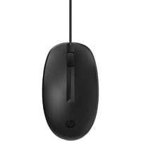 HP 125.0, Souris Noir, Filaire, 1200 dpi, optique