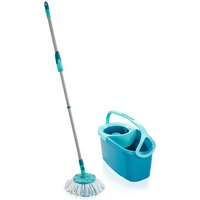 LEIFHEIT Set Clean Twist Disc Mop Ergo, Serpillère Bleu/Turquoise