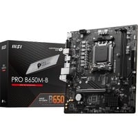 MSI PRO B650M-B carte mère socket AM5 Noir, RAID, 2.5 Gb-LAN, Sound, µATX