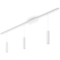 Philips Hue Kit de base Perifo pour plafond, droit (3 suspensions), Lampe Blanc