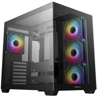 DeepCool boîtier midi tower Noir | 2x USB-A | 1x USB-C | RGB | Verre Trempé
