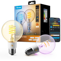 Govee Edison Bulb G80 E27 (2 pièces), Lampe à LED Transparent, Wi-Fi, Bluetooth