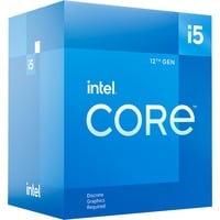 Intel® Core i5-12400F, 2,5 GHz (4,4 GHz Turbo Boost) socket 1700 processeur