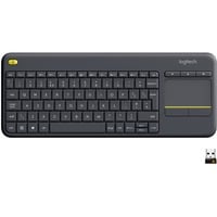 Logitech Sans Fil Touch K400+, clavier Anthracite, Layout l’UE (QWERTY)