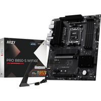 MSI PRO B850-S WIFI6E carte mère socket AM5 Noir/Argent, RAID, 2.5Gb-LAN, Wi-Fi 6E, BT 5.3, Sound, ATX