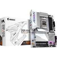 GIGABYTE B650E AORUS ELITE X AX ICE carte mère socket AM5 Blanc/Argent, RAID, 2,5Gb-LAN, WLAN, BT, Sound, ATX