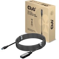Club 3D USB 3.2 Gen1 Active Repeater, Câble d'extension Noir, 5 mètres