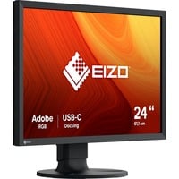 EIZO CS2400S ColorEdge 24.1" Moniteur  Noir, HDMI, DisplayPort, 6x USB-A, USB-B, USB-C