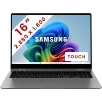 SAMSUNG Galaxy Book5 Pro 360 (NP960QHA-KG3BE) 16" PC portable 2-en-1 Copilot+ Gris | Core Ultra 7 256V | Arc Graphics 140V | 16 Go | SSD 512 Go