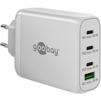 goobay USB-C PD Multiport Quick Charger (100 W), Chargeur Blanc