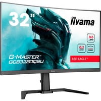 iiyama G-Master Red Eagle GCB3280QSU-B1 31.5" Moniteur gaming incurvé  Noir, 165Hz, HDMI, DisplayPort, USB, Audio, AMD Free-Sync