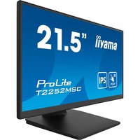 iiyama ProLite T2252MSC-B2 21.5" Moniteur tactile  Noir (Mat), Touch, HDMI, DisplayPort, Audio, USB 3.0