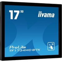 iiyama ProLite TF1734MC-B7X 17" Moniteur tactile Noir, 1x DisplayPort, 1x HDMI, 1x VGA, 1x RJ-45
