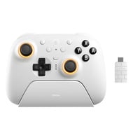 8BitDo Ultimate 2 Wireless BT white, Manette de jeu Blanc, PC, Switch 2, Bluetooth / USB-C / 2,4 GHz
