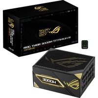 ASUS ROG Thor Titanium III Edition 20 (ROG Equalizer) alimentation modulaire 3000 watt Noir, 4x 12V-2x6, 3x PCIe